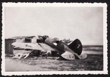 Vernietigde Russisch "Rata" gevechtvliegtuig